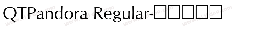 QTPandora Regular字体转换